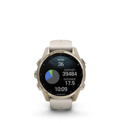 Garmin fenix 8 AMOLED Sapphire - 43mm - SOFT GOLD / FOG GREY / DARK SANDSTONE