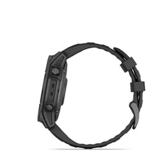 Garmin fenix E AMOLED - 47mm - SLATE GRAY / BLACK SILICONE BAND