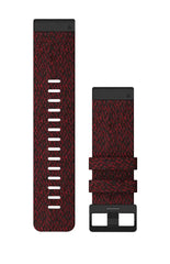 Garmin QuickFit® 26mm Watch Band Nylon - HEATHERED RED NYLON
