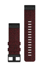 Garmin QuickFit® 26mm Watch Band Nylon - HEATHERED RED NYLON