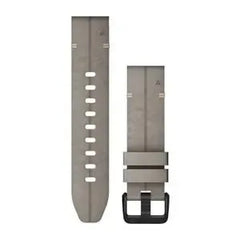 Garmin QuickFit® 20mm Watch Band Leather - SHALE GRAY SUEDE LEATHER