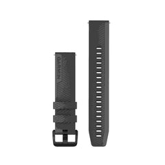 Garmin Quick Release 20mm Watch Band Silicone - GRANITE BLUE W/ BLACK HARDWARE