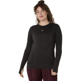 ASICS Road Seamless Long Sleeve - PERFORMANCE BLACK / GRAPHITE GREY