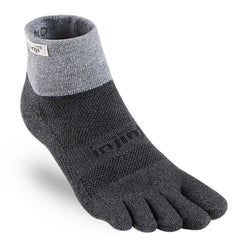 Injinji Trail Midweight Mini-Crew Socks - MIDNIGHT