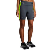 Brooks Run Visible 6in Short Tight - ASPHALT / NIGHTLIFE