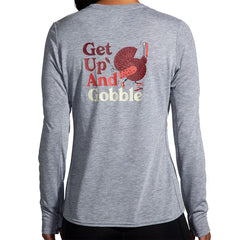 Brooks Distance Long Sleeve 2.0 - Trot Happy 23 - HEATHER ASH / TROT HAPPY 23