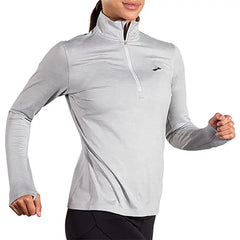 Brooks Dash 1/2 Zip 2.0 - HEATHER ASH