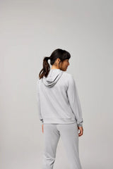 Brooks Luxe Hoodie - HEATHER ASH
