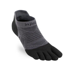 Injinji Run Lighweight No-Show Socks - BLACK