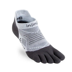 Injinji Run Original Weight No-Show Socks - BLACK