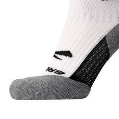 Brooks Ghost Crew Sock - WHITE / BR CREW