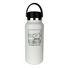 Hydro Flask Western States 32oz Wide Mouth Flex Straw Cap - No Hands Bridge - WHITE