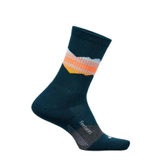 Feetures Trail Max Cushion Mini Crew - TABLE ROCK NAVY
