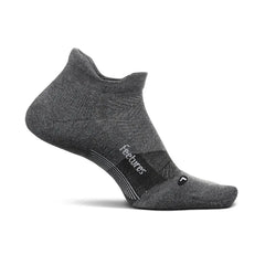 Feetures Merino 10 Ultra Light No Show Tab Sock - DARK GRAY