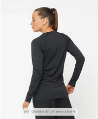Salomon Sense Aero Seamless Long Sleeve - DEEP BLACK