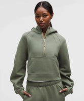 lululemon Scuba Oversized Half-Zip Hoodie - WILLIOW LEAF / GOLD