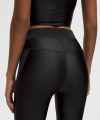 lululemon RUN Liquid Shine Matte SE Panel Tight 25" - BLACK