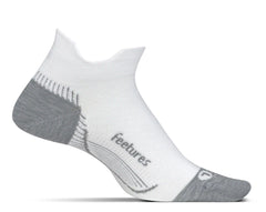 Feetures Plantar Fasciitis Relief Ultra Light No Show Tab - WHITE