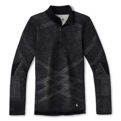 Smartwool Intraknit Merino 200 1/4 Zip - DEEP NAVY / POMEGRANATE