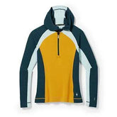 Smartwool Merino Base Layer 1/2 Zip Hoodie - HONEY GOLD HEATHER