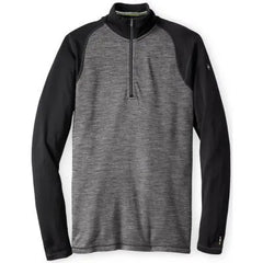 Smartwool Merino 250 Baselayer Pattern 1/4 Zip - BLACK