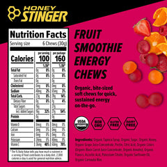 Honey Stinger Organic Energy Chews - FRUIT SMOOTHIE
