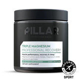PILLAR Performance Triple Magnesium Professional Recovery Powder - 40 serving - LEMON LIME