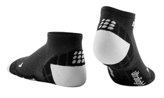 CEP Ultralight Low Cut Compression Sock - BLACK / LIGHT GREY