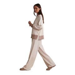 Varley The Extra Wide Leg Pant - 29.5" - IVORY MARL