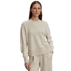 Varley Philippe Crop Sweat - IVORY MARL