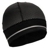 Nathan HyperNight Reflective Ponytail Beanie - BLACK / GEO