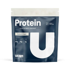 UCAN Energy + Whey Protein Powder - 12 Serving Bag - COOKIES & CREAM