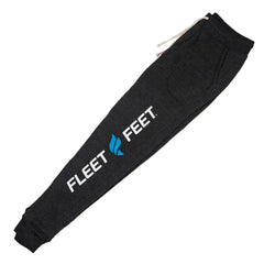 Fleet Feet Jogger Eco-Fleece Pant - FLEET FEET / ECO BLACK-WHITEBLUE