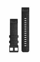 Garmin QuickFit® 20mm Watch Band Nylon - HEATHERED BLACK W/ BLACK HARDWARE