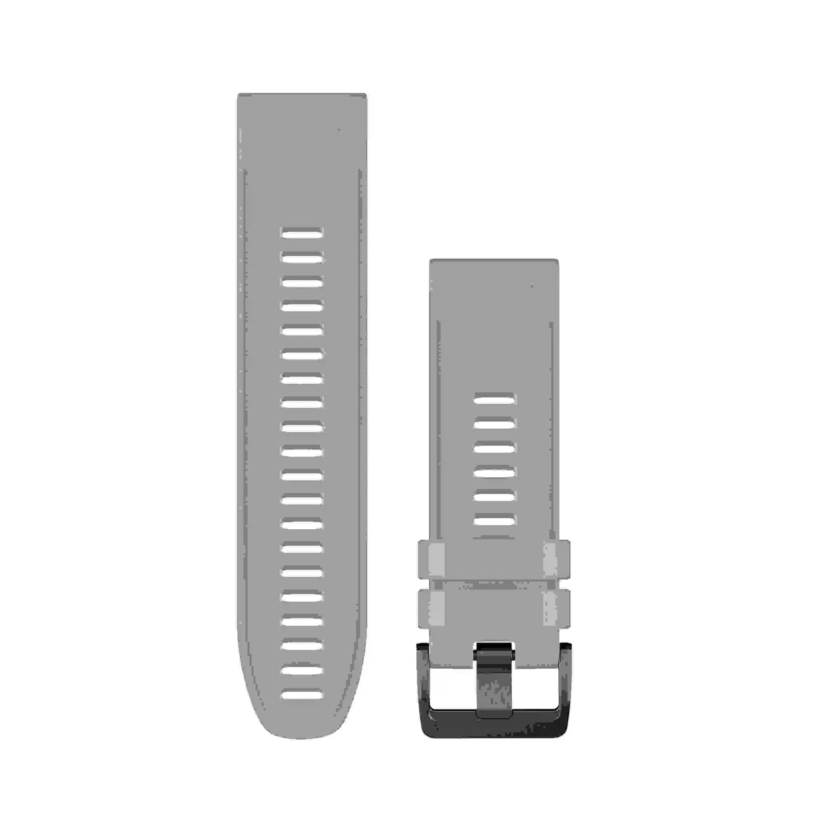 Garmin QuickFit® 26mm Watch Band Silicone w/ Extra Long Adjustment Strap - POWDER GRAY