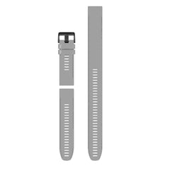 Garmin QuickFit® 26mm Watch Band Silicone w/ Extra Long Adjustment Strap - POWDER GRAY