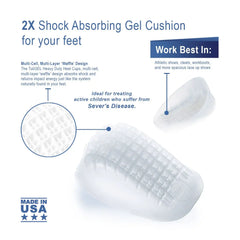 Medi-Dyne Tuli's® Heavy Duty Gel Heel Cups™ - CLEAR