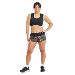 Oiselle Mac Roga Shorts - WYLD FLOWER