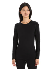 Icebreaker 260 Tech Long Sleeve Crew - BLACK