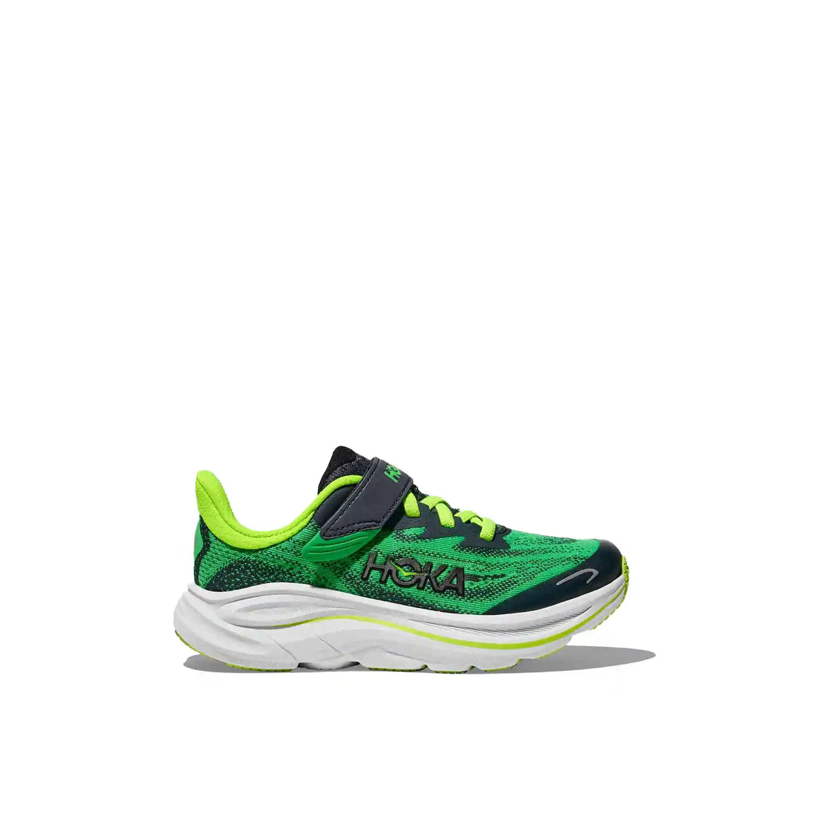HOKA Clifton 10 - Little Kids - SPRING GREEN / COSMIC GREY