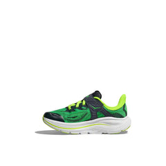 HOKA Clifton 10 - Little Kids - SPRING GREEN / COSMIC GREY