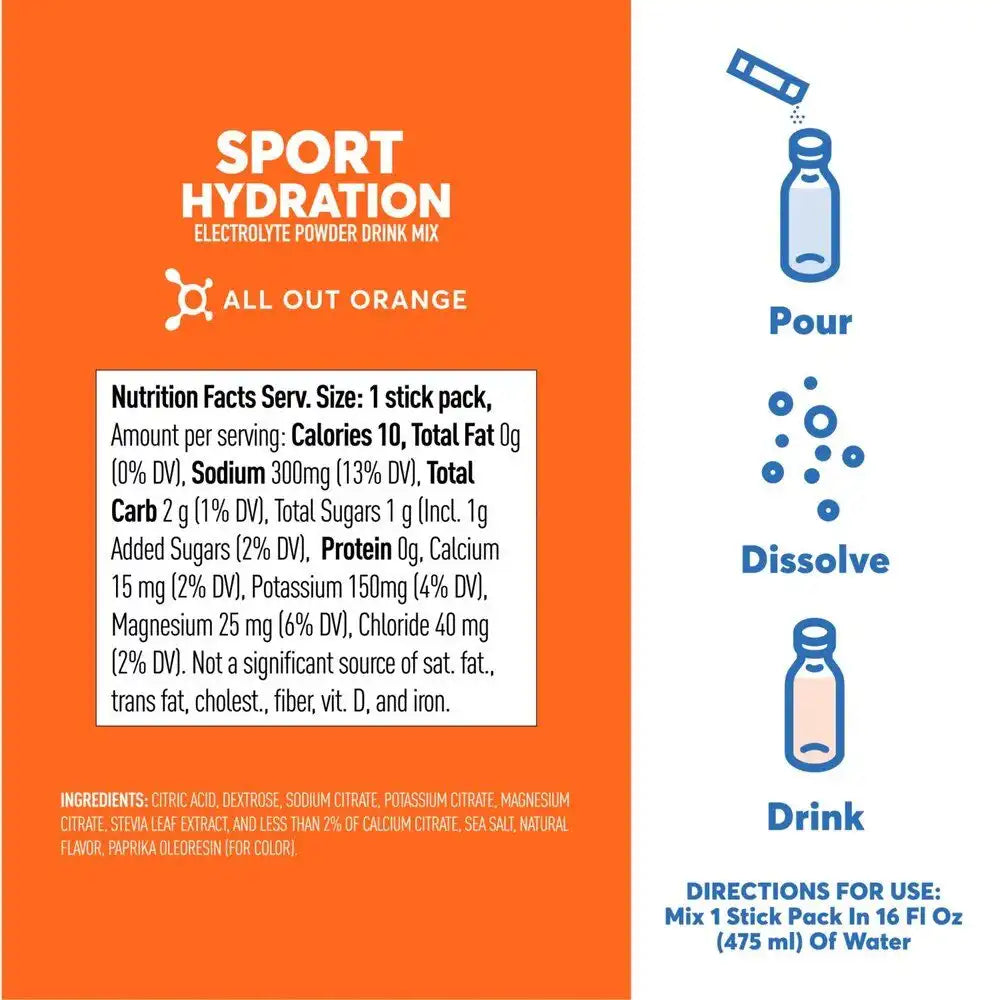 Nuun Sport Powder Single Serve - ORANGE