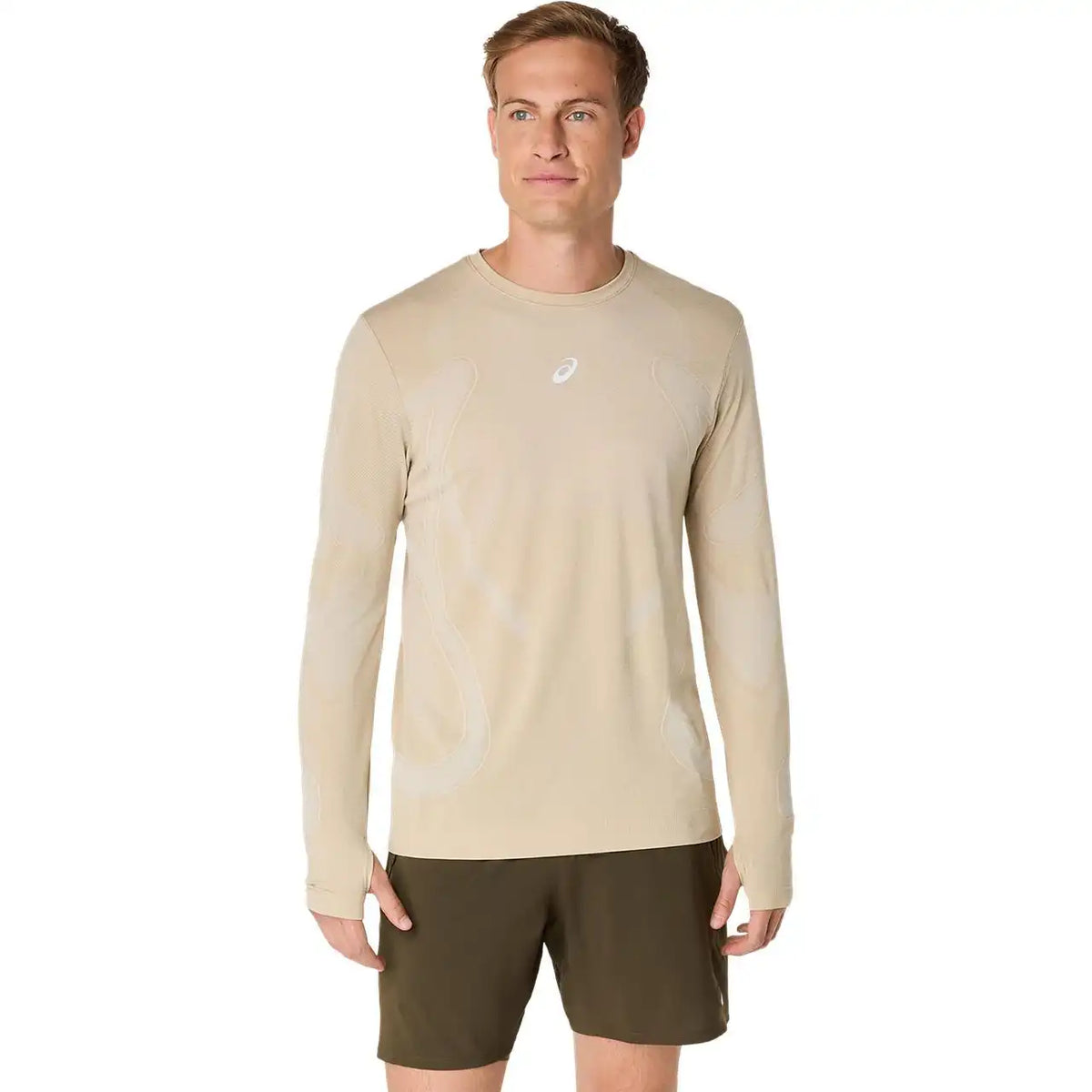 ASICS Road Seamless Long Sleeve - CREAM