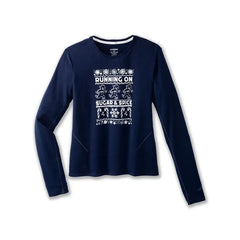 Brooks Distance Long Sleeve 2.0 - Run Merry - NAVY / RUN MERRY 23