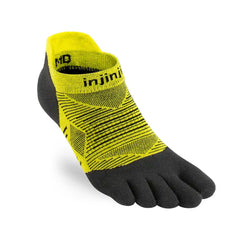 Injinji Run Lighweight No-Show Socks - BLACK