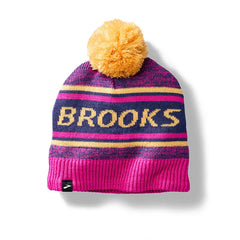 Brooks Heritage Pom Beanie 2024 - MAGENTA / BROOKS