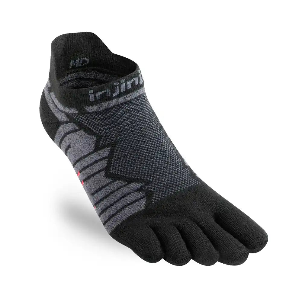 Injinji Ultra Run No-Show Sock - ONYX