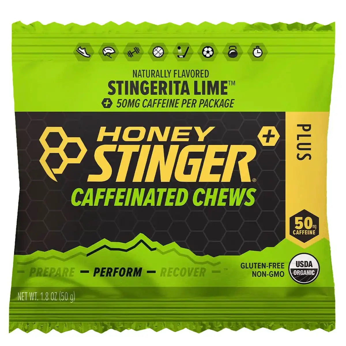 Honey Stinger Caffeinated Chews - STINGERITA LIME