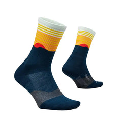 Feetures Trail Max Cushion Mini Crew - TABLE ROCK NAVY
