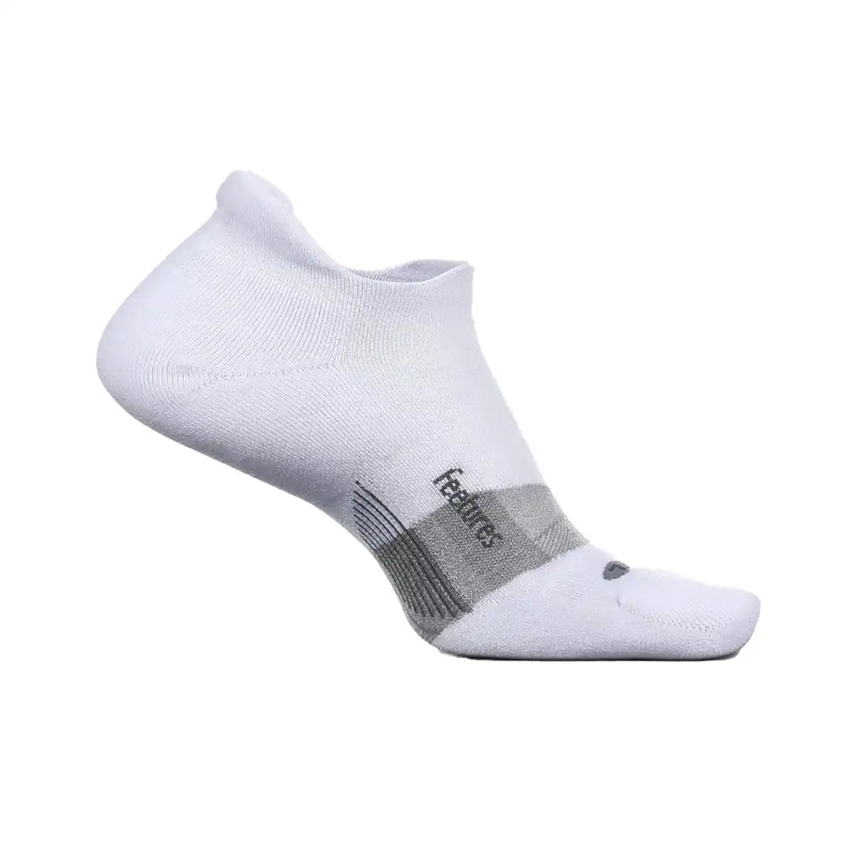 Feetures Merino 10 Ultra Light No Show Tab - WHITE